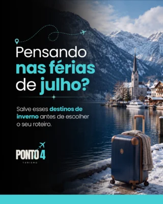 Pensando nas férias de julho? ❄️✈️
Gramado, Bariloche e Santiago com Valle Nevado são destinos que combinam com frio, paisagens lindas e experiências especiais.
Salve esse conteúdo para decidir seu roteiro e planeje sua viagem com a Ponto 4
#bookyourdream #ponto4turismo #viagemdossonhos #turismobrasil #turismointernacional #patteourupemashopping