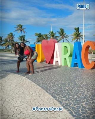 Tem experiências que começam como viagem e continuam como amizade. Nossas clientes e amigas, @georgiagomes44 e Esther, viveram juntas a primeira viagem para o Nordeste, com Aracaju como destino escolhido para esse momento especial. Que venham muitas outras memórias pelo mundo. Obrigado por confiarem na Ponto 4 para fazer parte dessa história. Planeje sua próxima experiência com a Ponto 4.